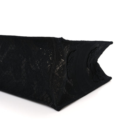 Christian Dior Embroidered 3D Macrame D-Lace Butterfly Medium Book Tote Black 9 of 9
