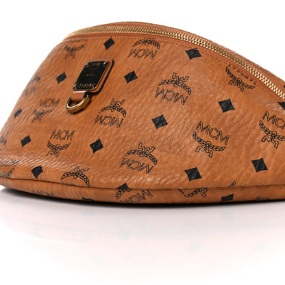 MCM Visetos Medium Fusten Belt Bag Cognac 6 of 9