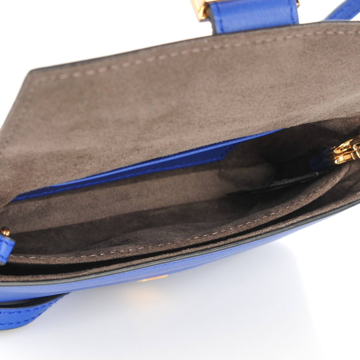 Shiny Nappa Micro Baguette Blue Neon