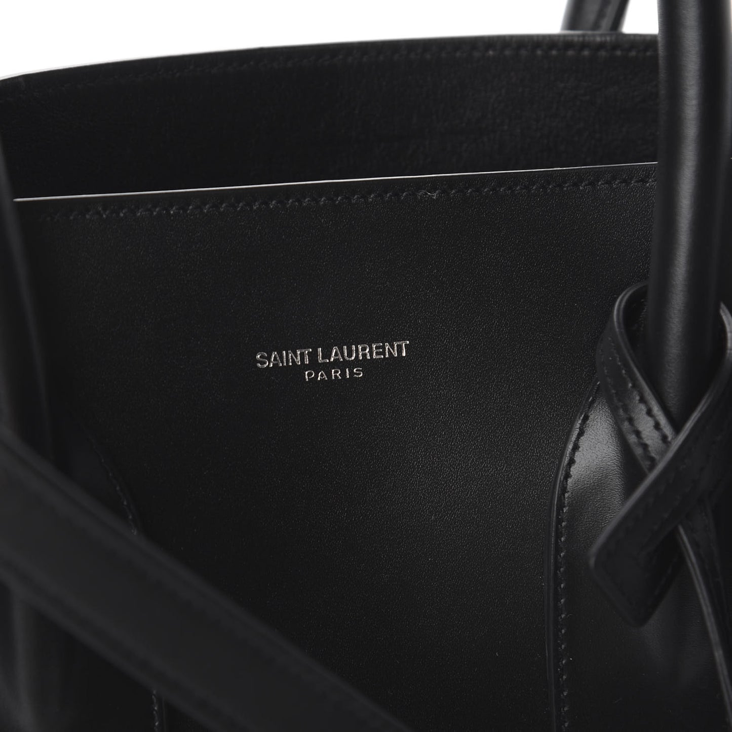 Smooth Calfskin Small Sac De Jour Black