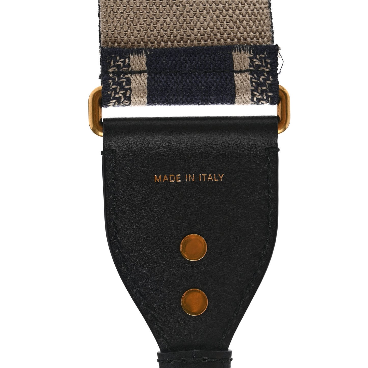 Canvas Embroidered Shoulder Strap Blue