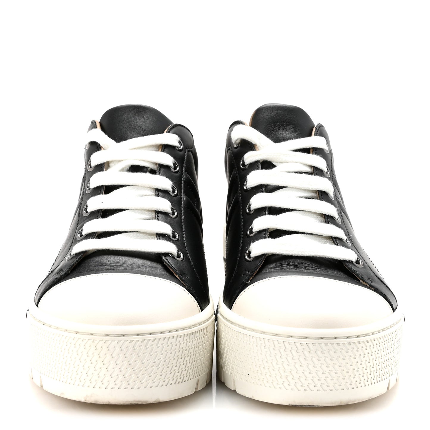 Calfskin Womens Voltage Sneakers 38 Black