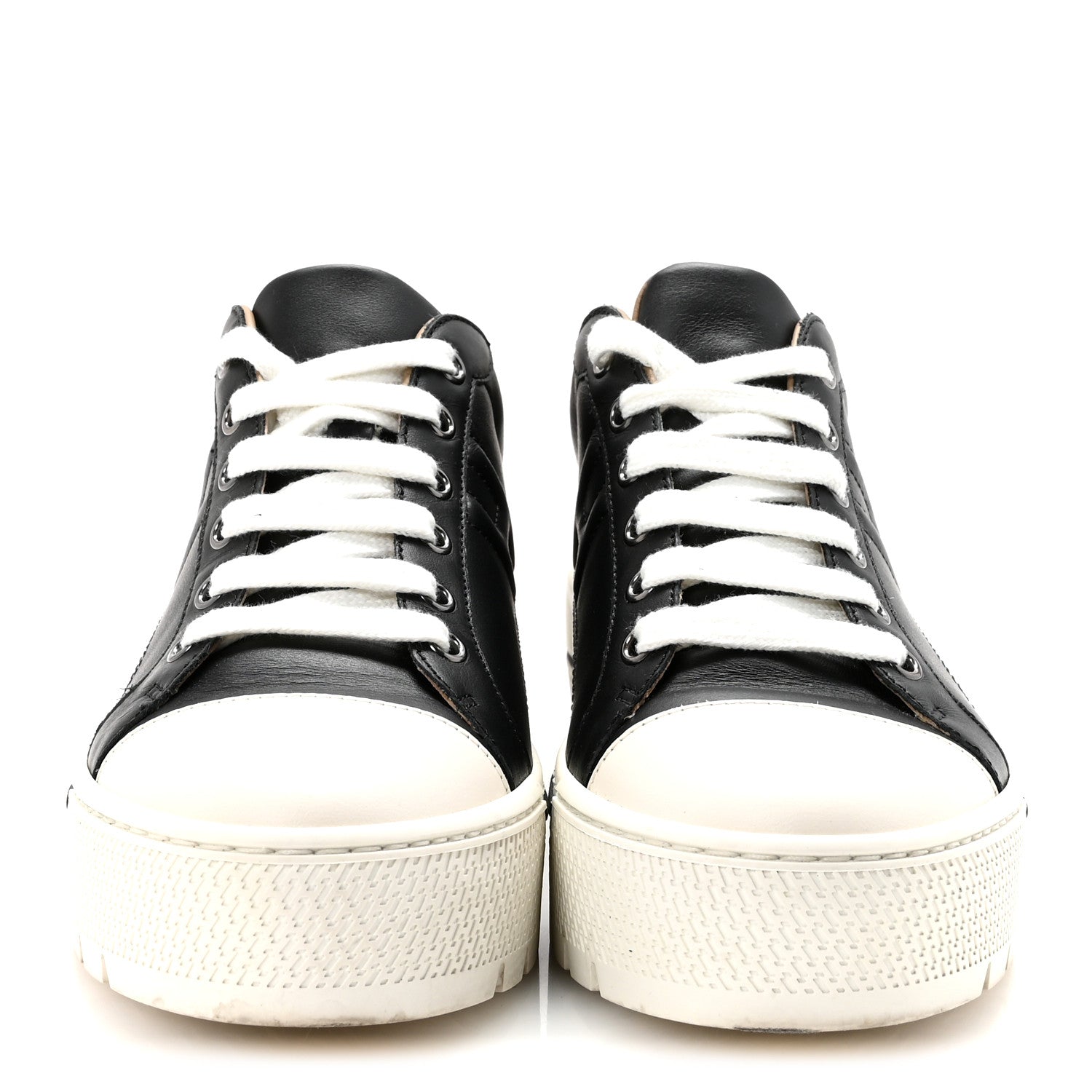 Hermes Calfskin Womens Voltage Sneakers 38 Black 3 of 9