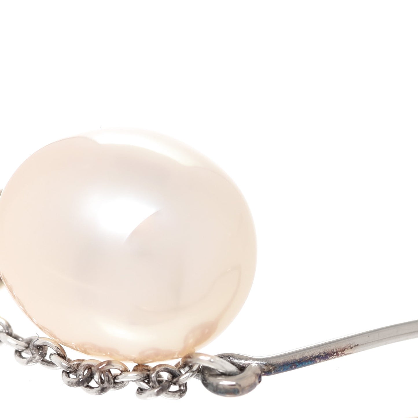 Sterling Silver Pearl 8mm Elsa Peretti Pearls By The Yard Earrings