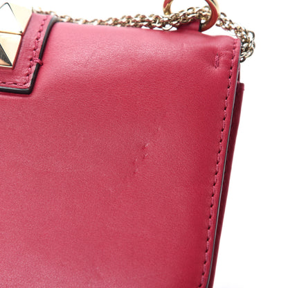 Valentino Garavani Vitello Small Glam Lock Rockstud Flap Cyclamin 10 of 13