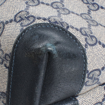 Gucci Monogram Web Handle Tote Navy 10 of 10