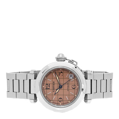Cartier Stainless Steel 35mm Pasha C Automatic Watch Pink 2 of 4