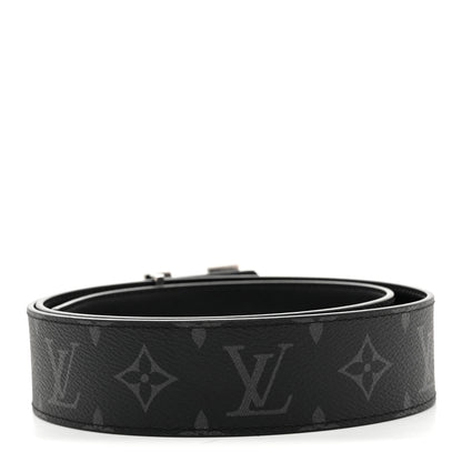 Louis Vuitton Monogram Eclipse 40mm LV Stitch Reversible Belt 90 36 90 36 Black 3 of 9