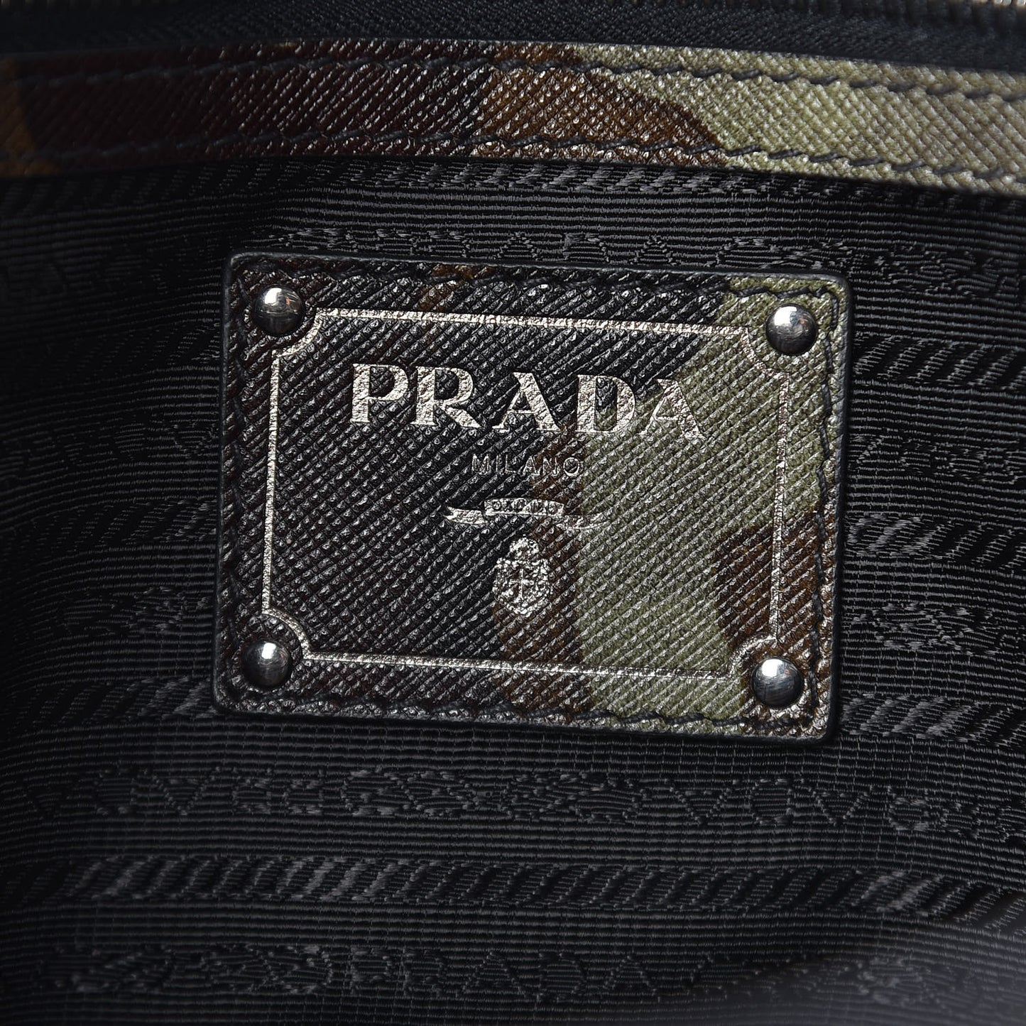 Saffiano Camouflage Military Tote Mimetico
