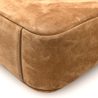 Saint Laurent Suede Baby Le 5 A 7 Hobo Golden Leaf 10 of 10