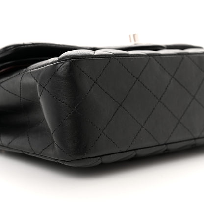 Chanel Lambskin Quilted Small Double Flap Black 9 of 17