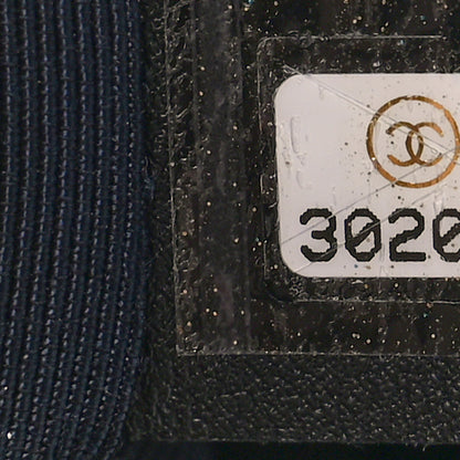 Chanel Tweed Quilted Maxi Chanel 19 Flap Navy 7 of 9