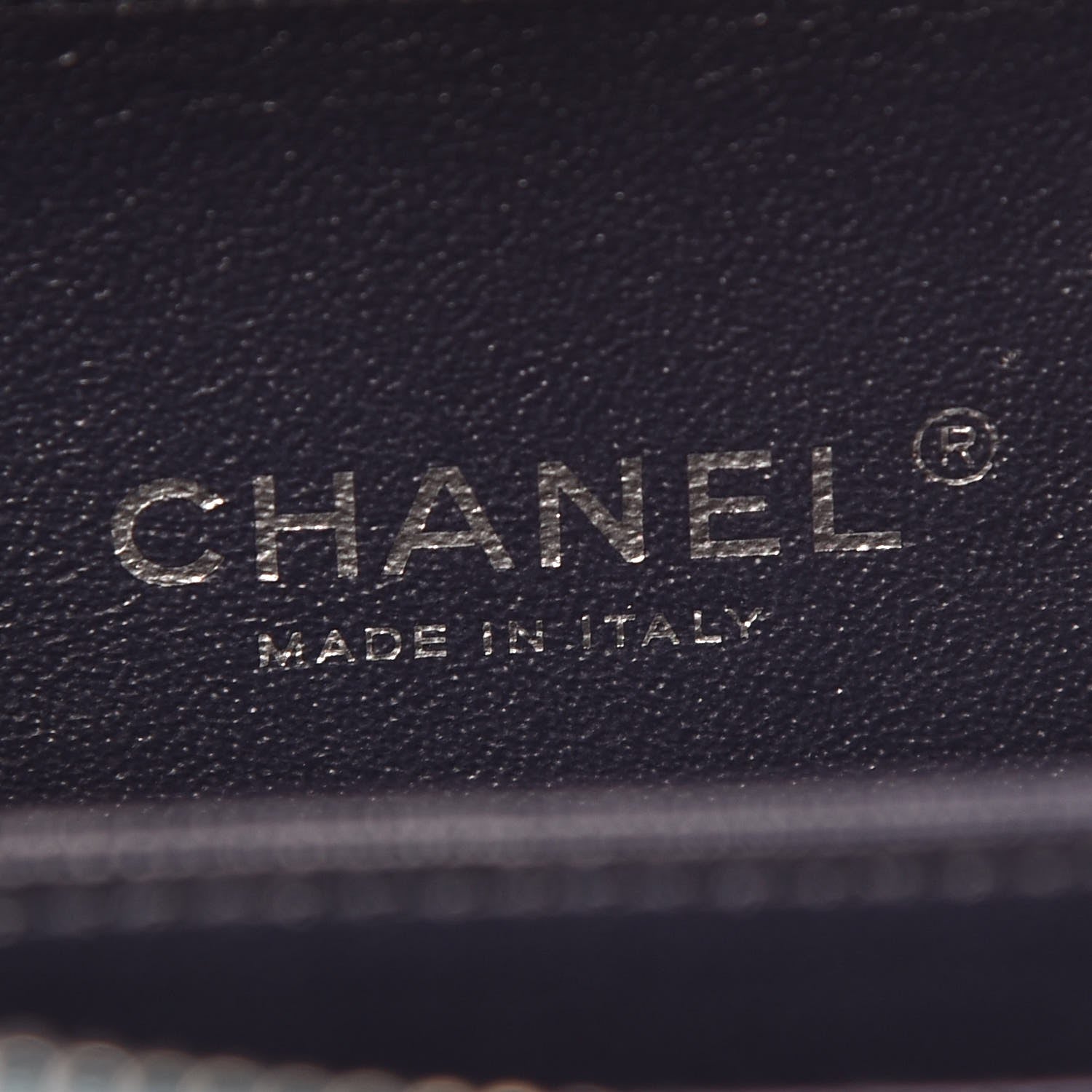 Chanel Iridescent Caviar Quilted Small CC Filigree Vanity Case Dark Turquoise 6 of 8