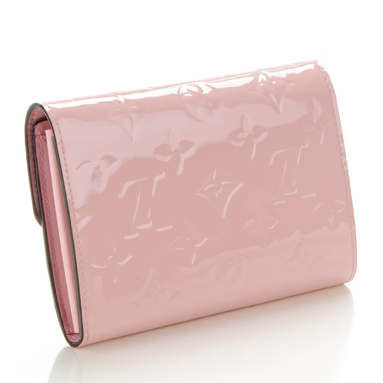 Louis Vuitton Vernis Sarah Compact Wallet Rose Ballerine 3 of 7