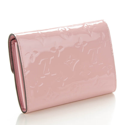 Louis Vuitton Vernis Sarah Compact Wallet Rose Ballerine 3 of 7