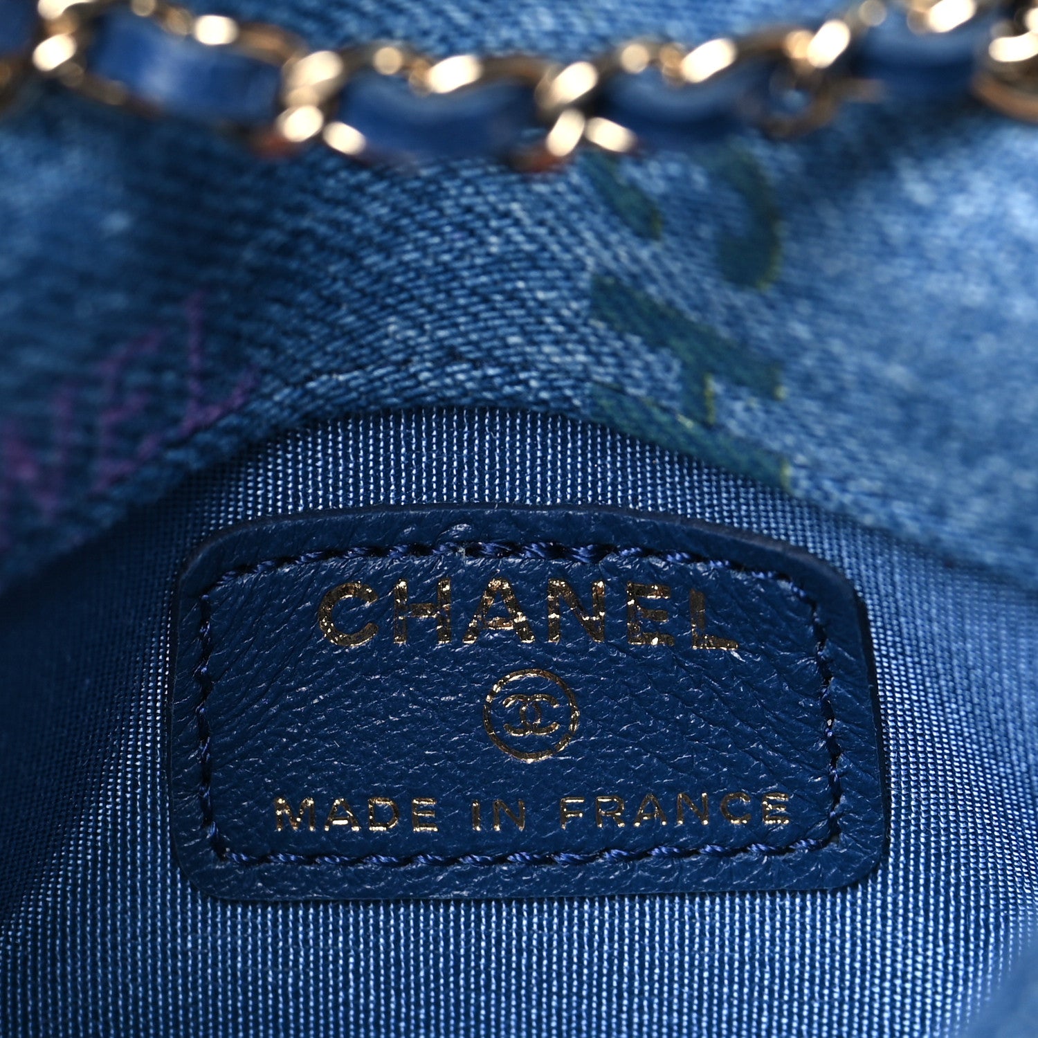 Chanel Denim Quilted Denim Mood Belt Bag Blue Multicolor 6 of 11