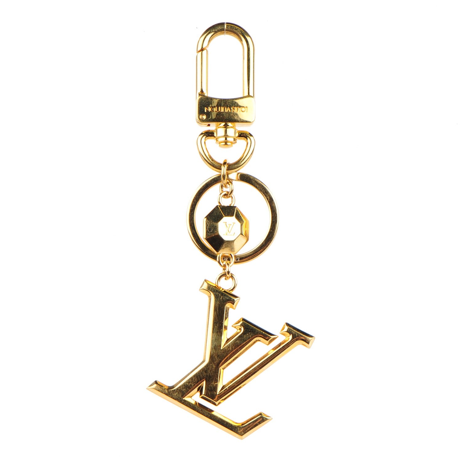 Louis Vuitton LV Facettes Key Holder Gold 1 of 3