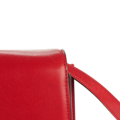Celine Smooth Calfskin Large Classic Box Flap Bag Red 13 of 13
