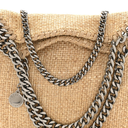 Stella McCartney Woven Raffia Mini Falabella Fold Over Natural 8 of 11