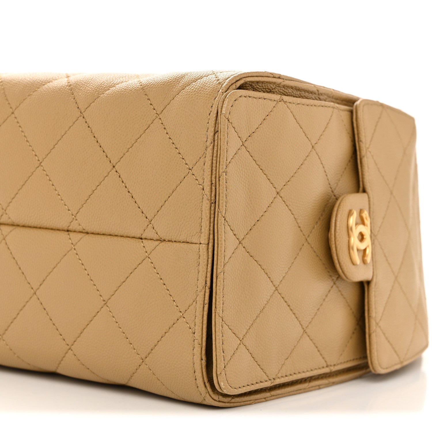 Chanel Caviar Quilted Small Chanel 25 Handbag Dark Beige 10 of 10