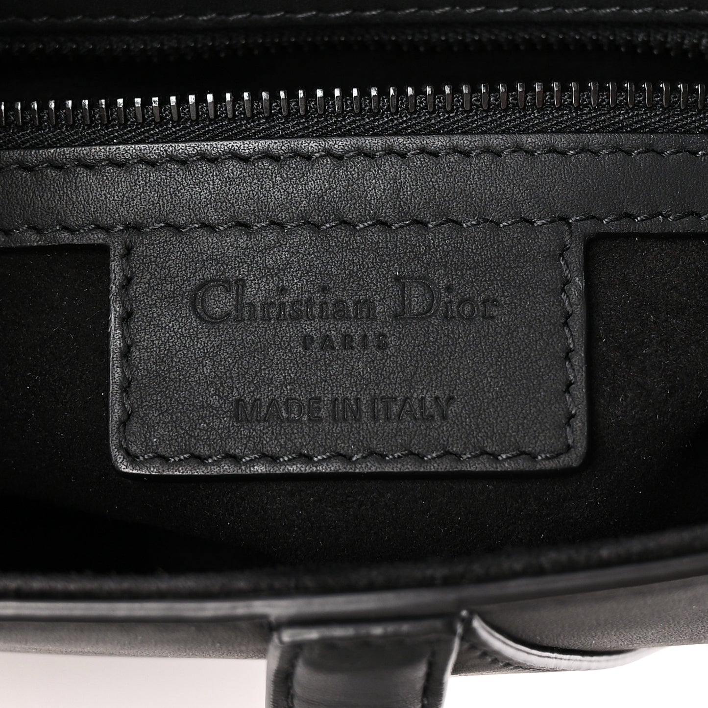Ultra Matte Calfskin Saddle Bag Black