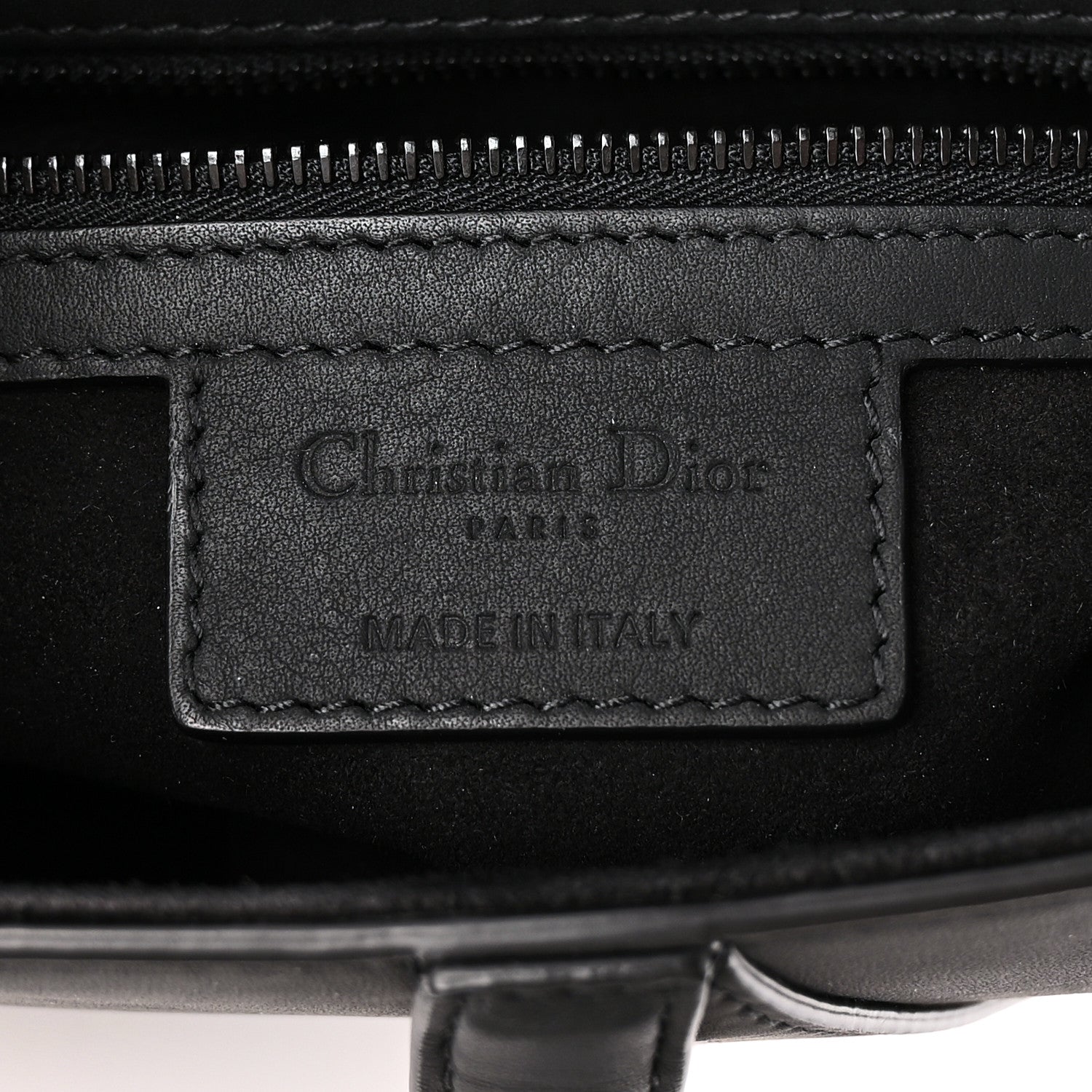 Christian Dior Ultra Matte Calfskin Saddle Bag Black 6 of 11
