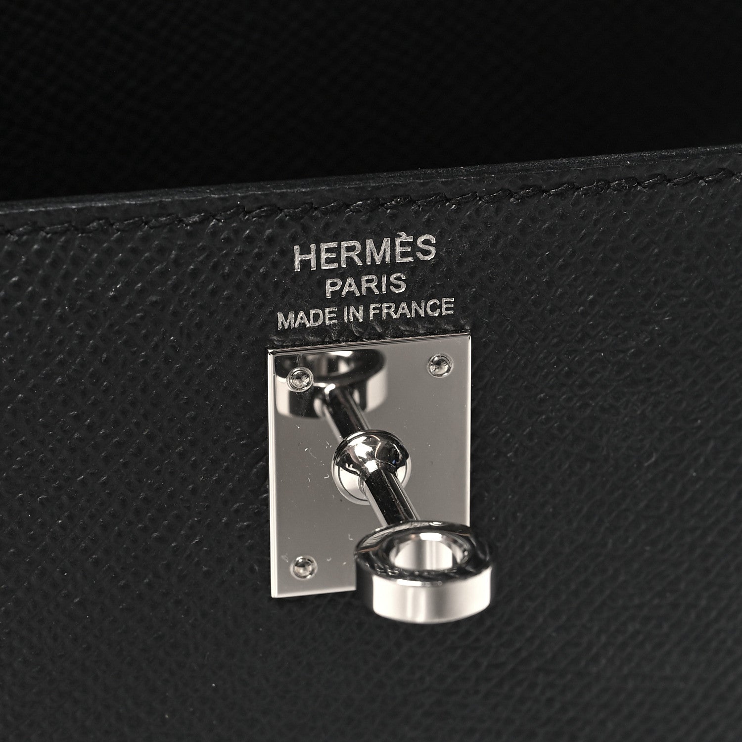 Hermes Epsom Kelly Sellier 25 Black 6 of 11