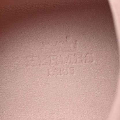 Hermes Sport Goatskin Suede Goatskin Bouncing Sneakers 38 Rose Porcelaine 8 of 10