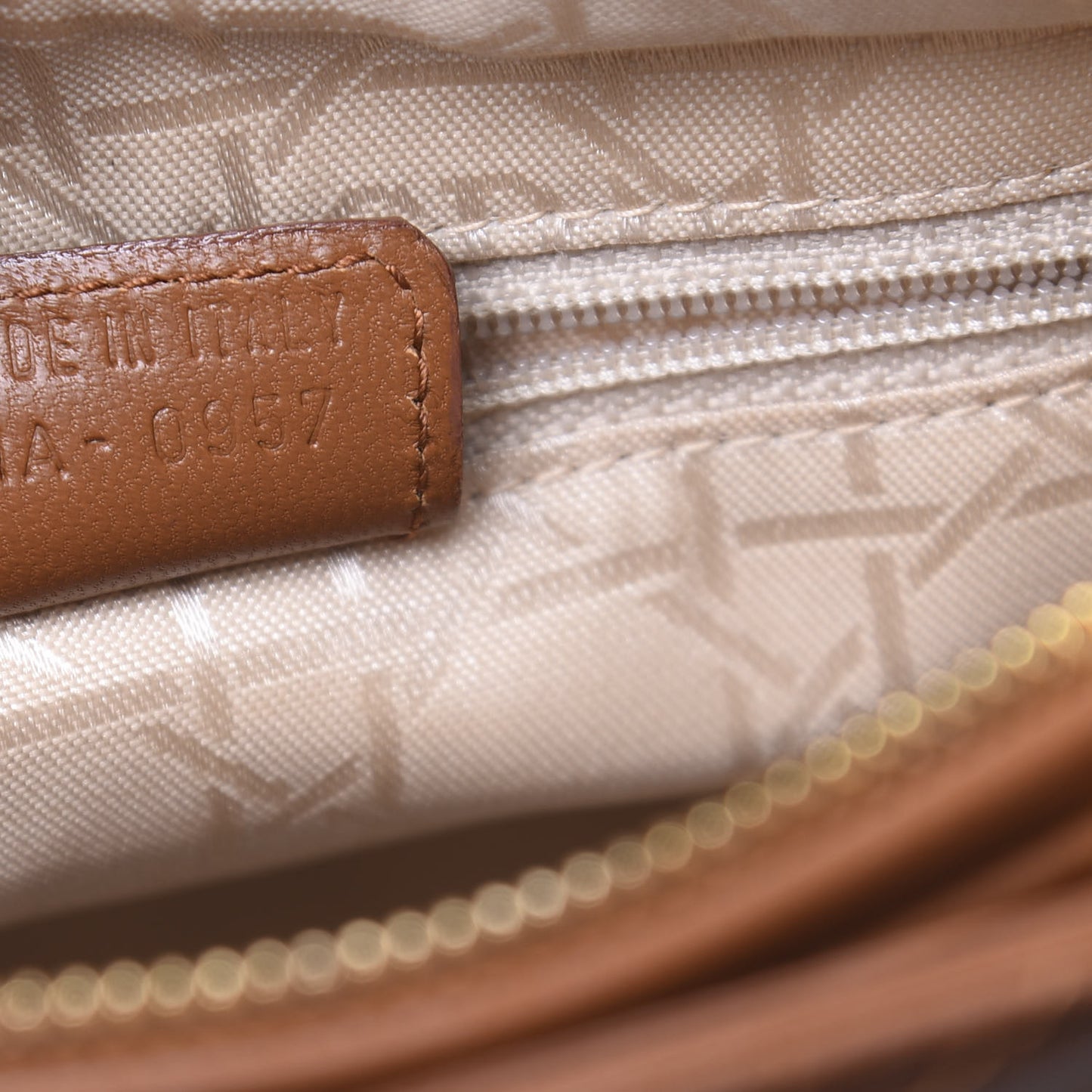 Lambskin Cannage Medium Lady Dior Tan