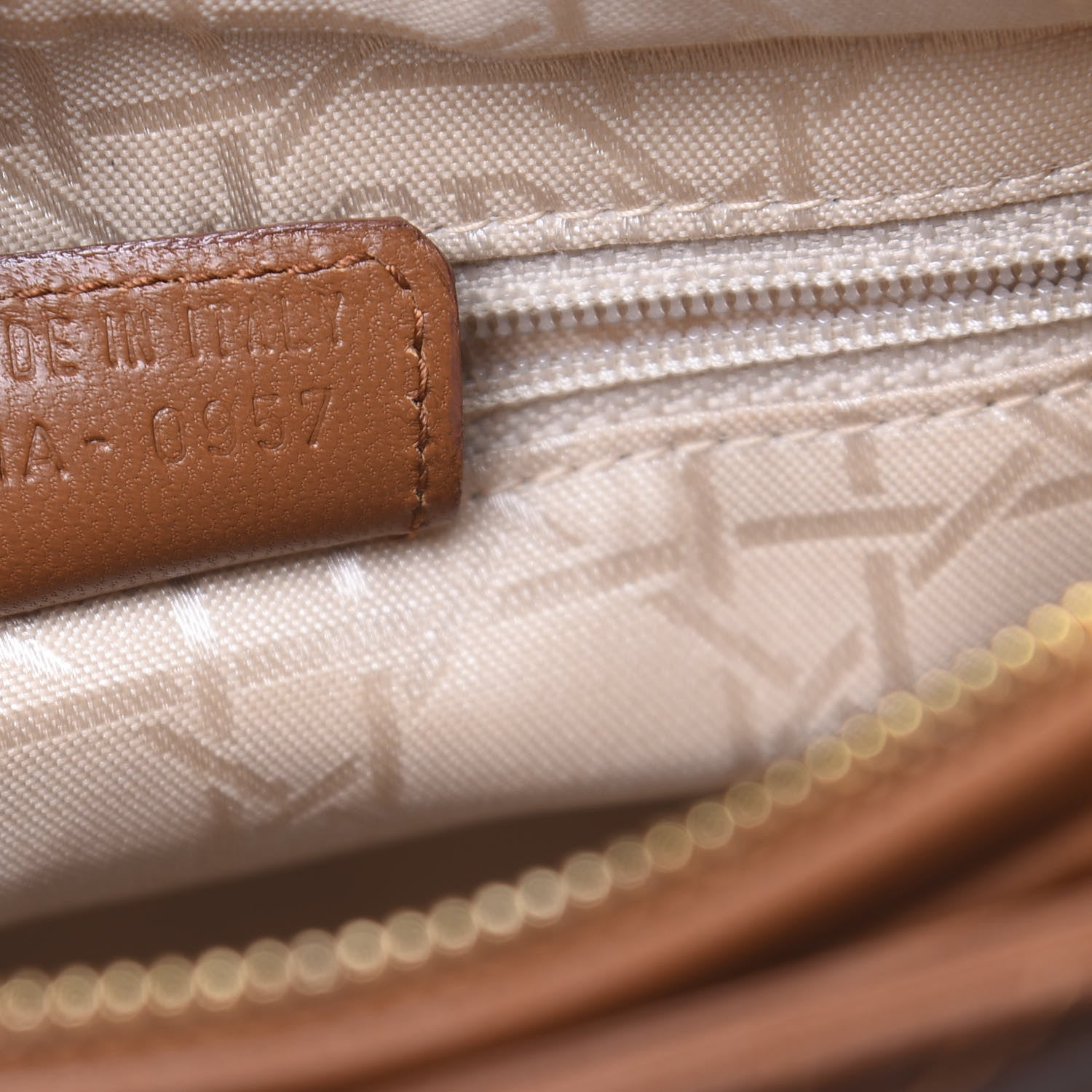 Christian Dior Lambskin Cannage Medium Lady Dior Tan 7 of 11