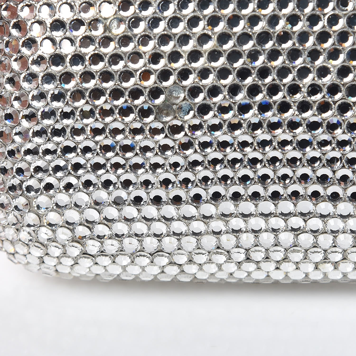 Judith Leiber Swarovski Crystal Minaudiere Clutch Silver 7 of 7