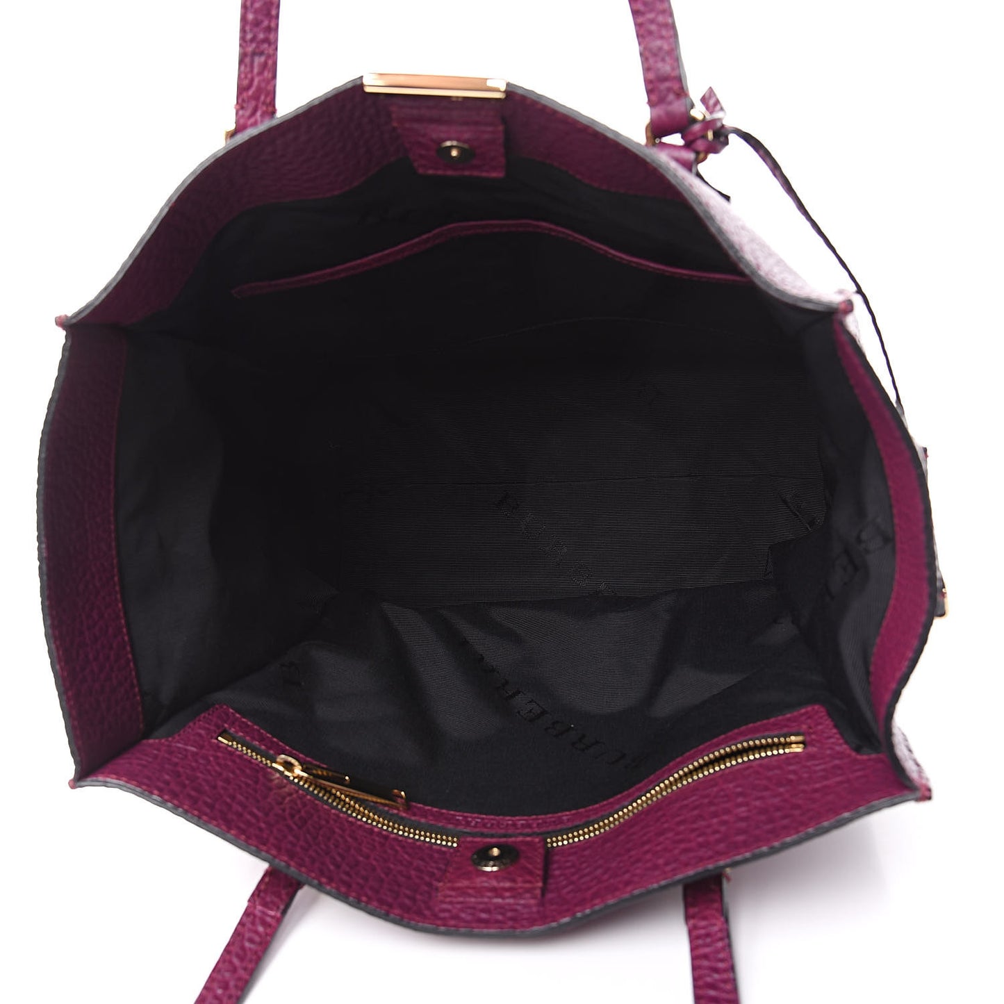Heritage Grain Medium Woodbury Tote Damson Magenta