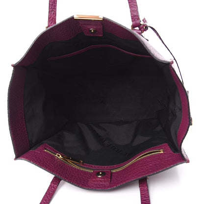 Burberry Heritage Grain Medium Woodbury Tote Damson Magenta 5 of 9