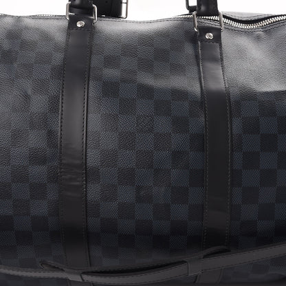 Louis Vuitton Damier Cobalt Keepall Bandouliere 55 10 of 10
