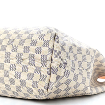 Louis Vuitton Damier Azur Graceful MM Rose Ballerine 8 of 14