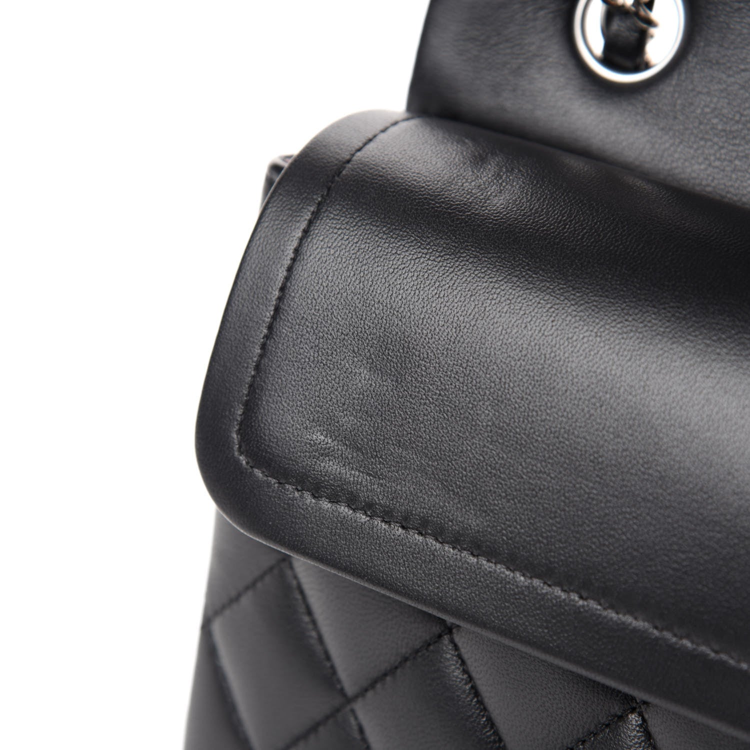 Chanel Lambskin Quilted Small Double Flap Black 8 of 13