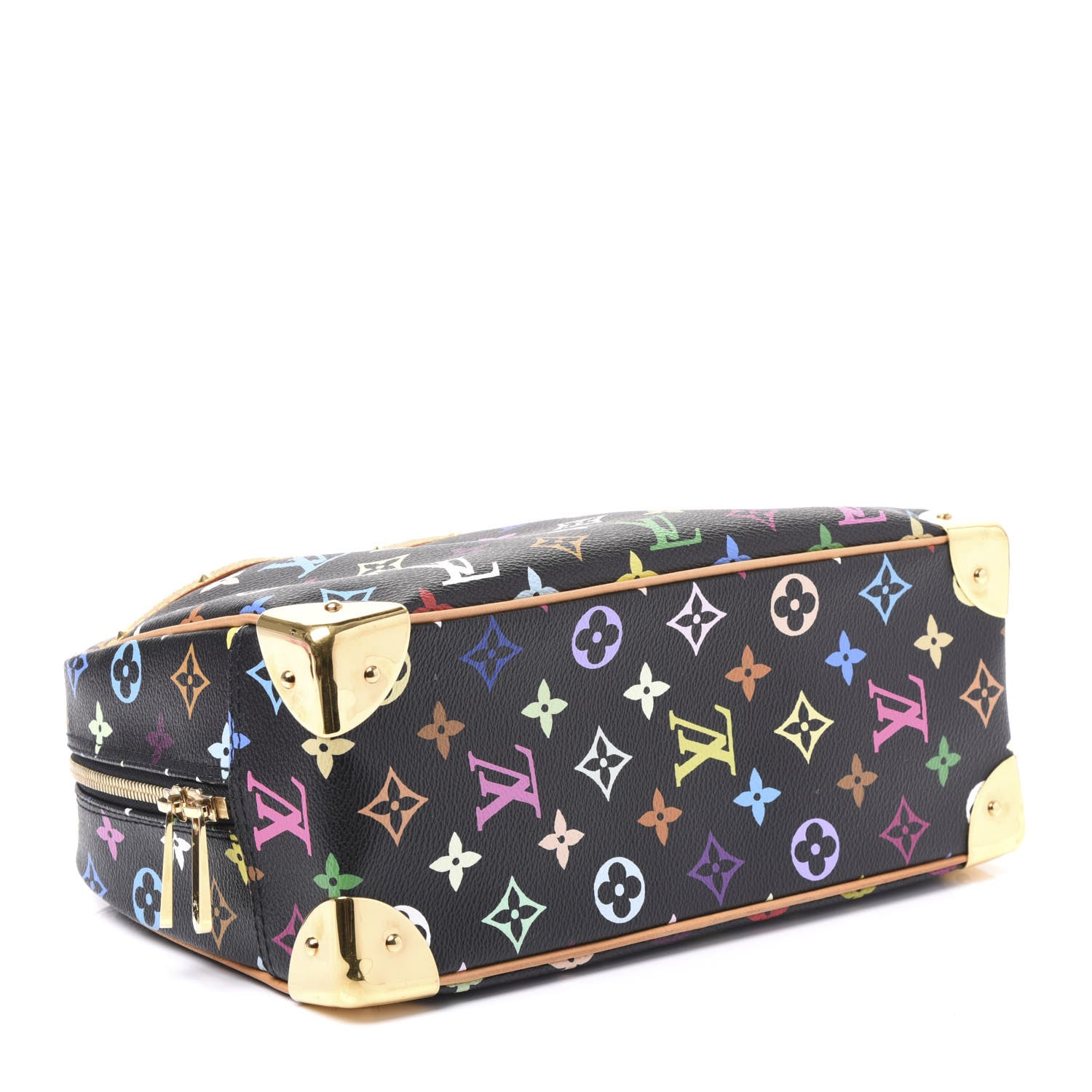 Louis Vuitton Monogram Multicolor Trouville Black 3 of 10