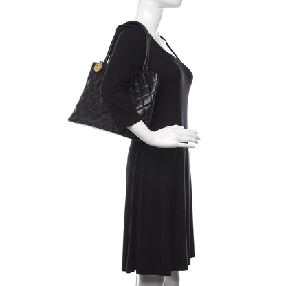 Chanel Caviar Quilted Medallion Tote Black 2 of 9