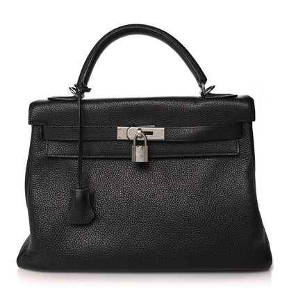 Hermes Taurillon Clemence Kelly Retourne 32 Black 1 of 12