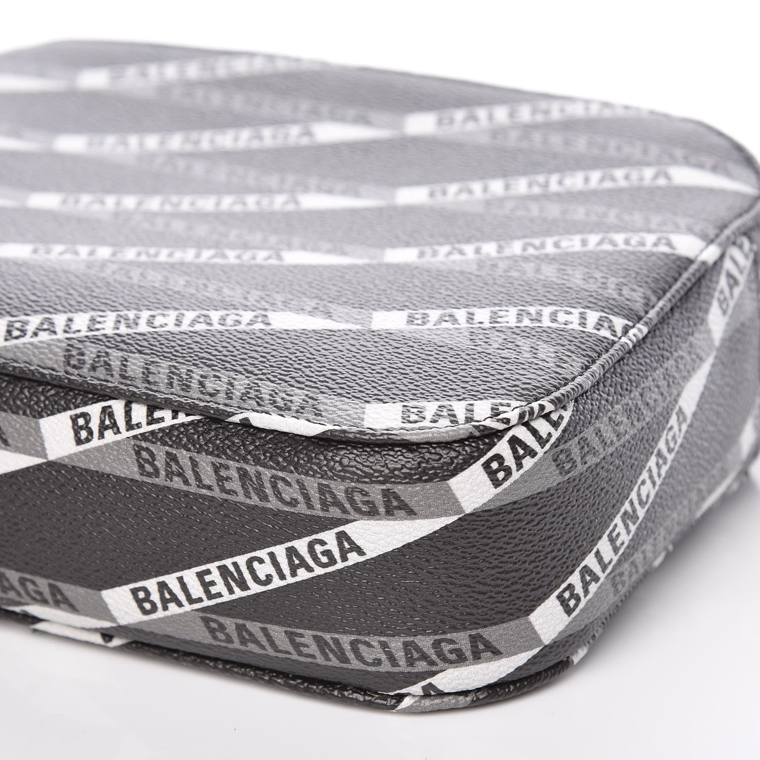 Balenciaga Coated Canvas Losange Monogram S Camera Bag Black Grey 6 of 9