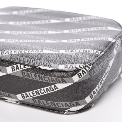 Balenciaga Coated Canvas Losange Monogram S Camera Bag Black Grey 6 of 9
