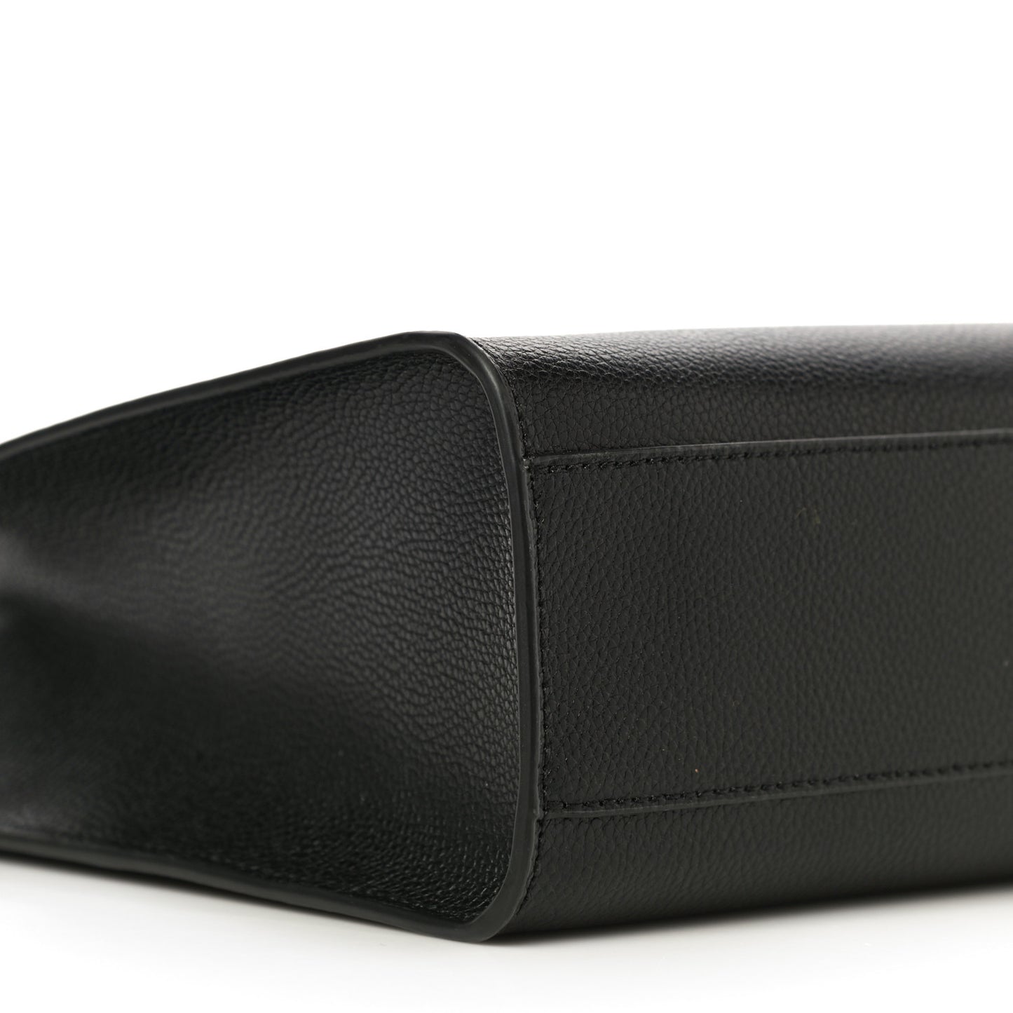 Calfskin Mini Grid Tote Bag Black