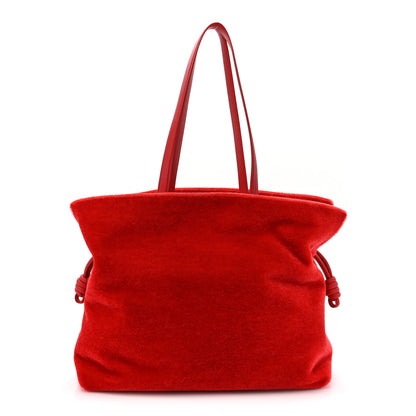 Loewe Mohair Flamenco XL Knot Clutch Scarlet Red 1 of 10