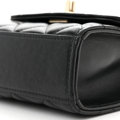 Chanel Lambskin Quilted Mini Trendy CC Clutch With Chain Black 9 of 11
