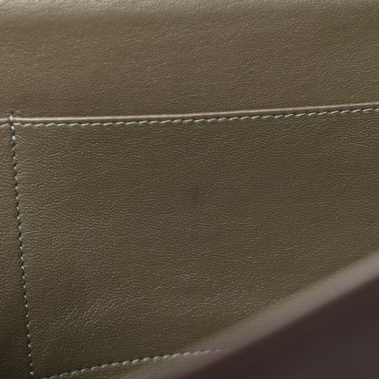 Celine Calfskin Suede Tri-Color Medium Trapeze Burgundy 18 of 32