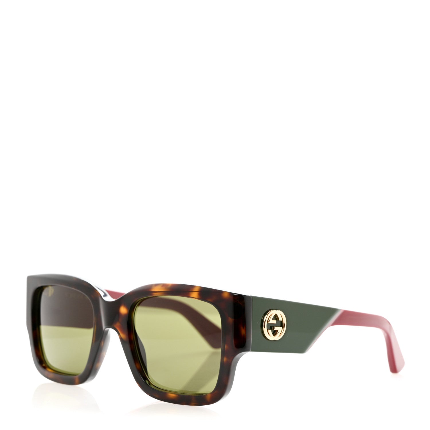 Gucci Acetate Square Frame Sunglasses GG1663S Tortoiseshell 1 of 8