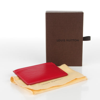 Louis Vuitton Epi Card Holder Carmine 4 of 7