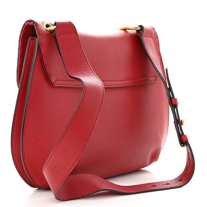 Gucci Cellarius Calfskin Feline GG Marmont Flap Shoulder Bag Vulcanic Red 3 of 13