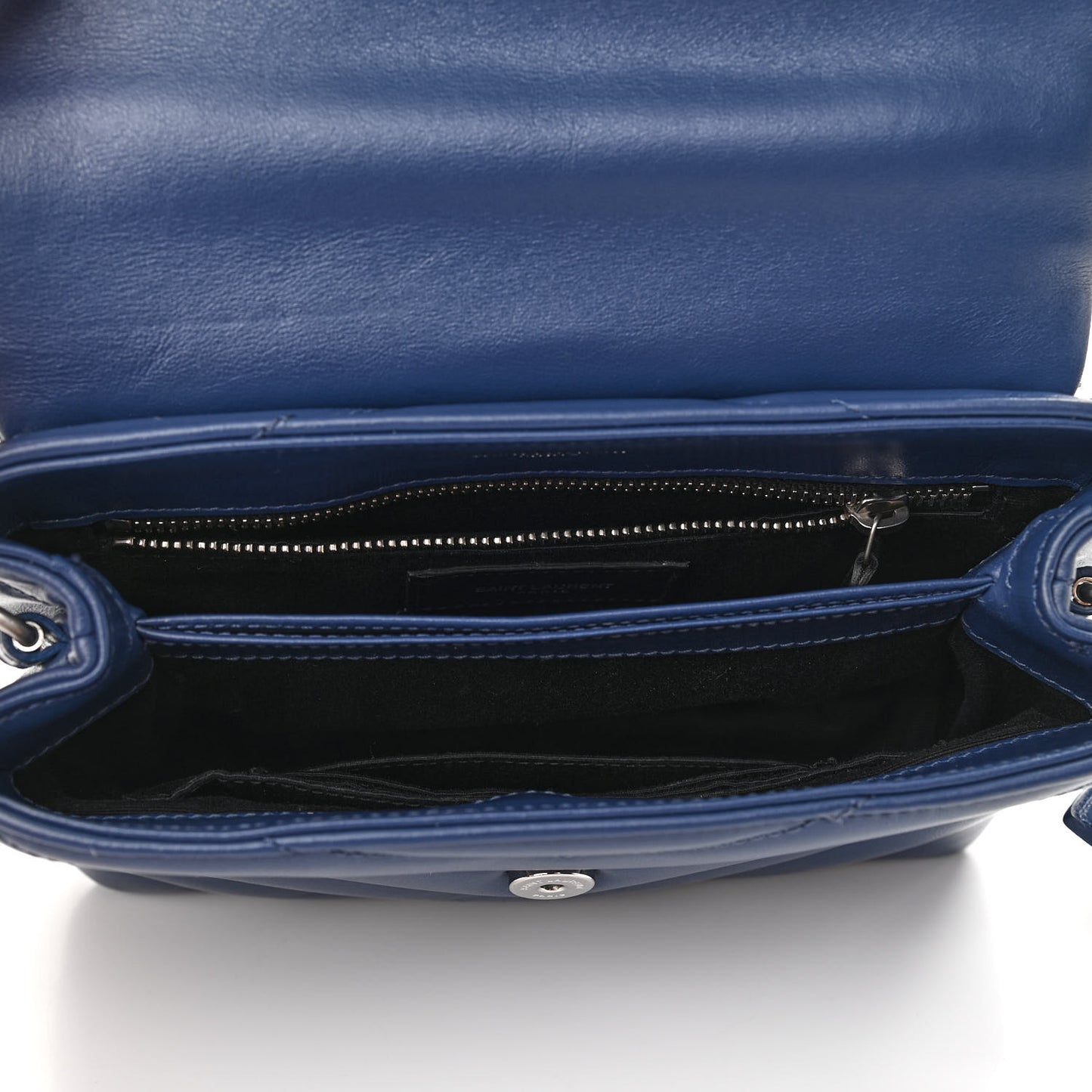 Calfskin Y Quilted Monogram Toy Loulou Crossbody Bag New Cobalt