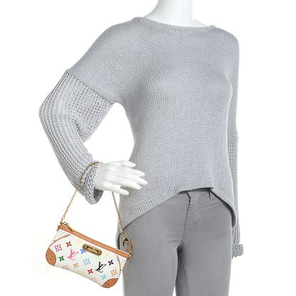 Louis Vuitton Monogram Multicolor Pochette Milla MM White 2 of 7